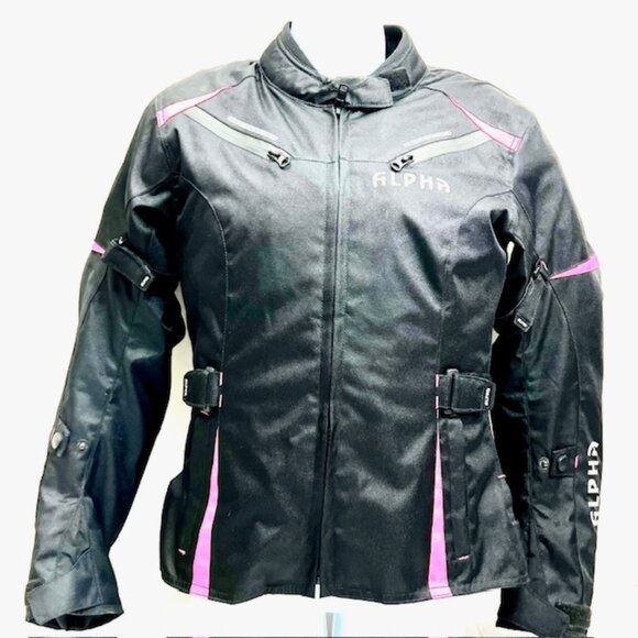 ALPHA CYCLE GEAR WOMEN MOTORCYCLE JACKET Small RIDING ARMOR LINNING REMOVABLE - Picture 6 of 7